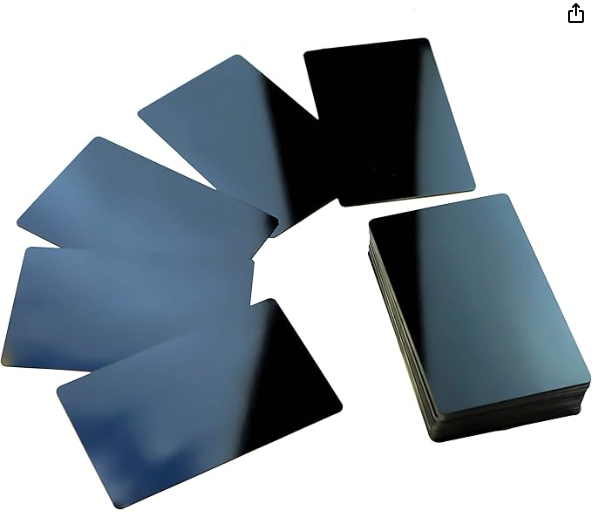 anodized aluminum business card blanks